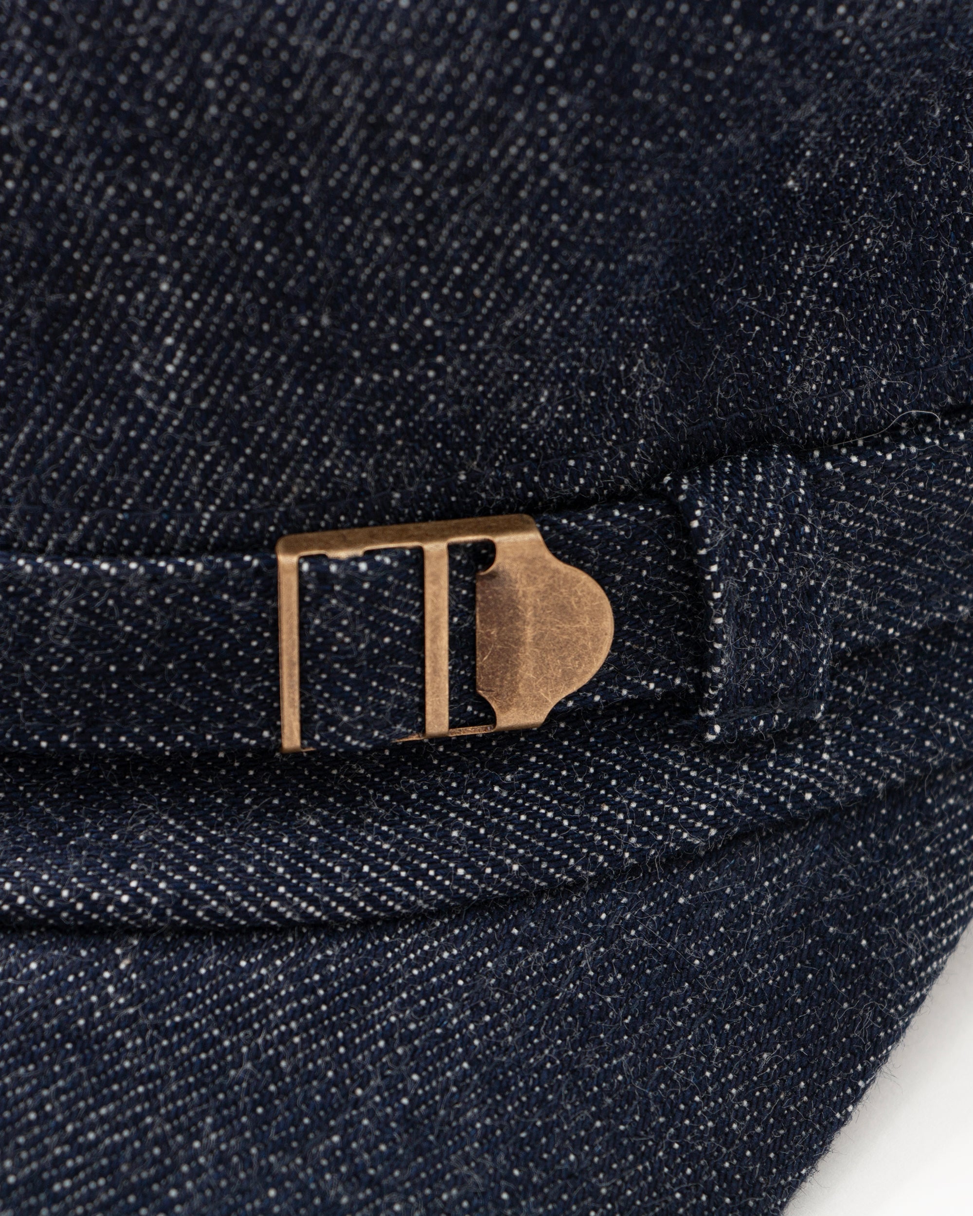 COMMAND N Raw Denim Flat-Top Utility Rider Cap