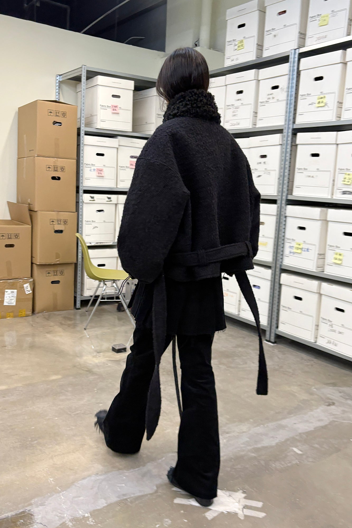 NEVERSEEZ Toggle Belted Wool-Blend Jacket