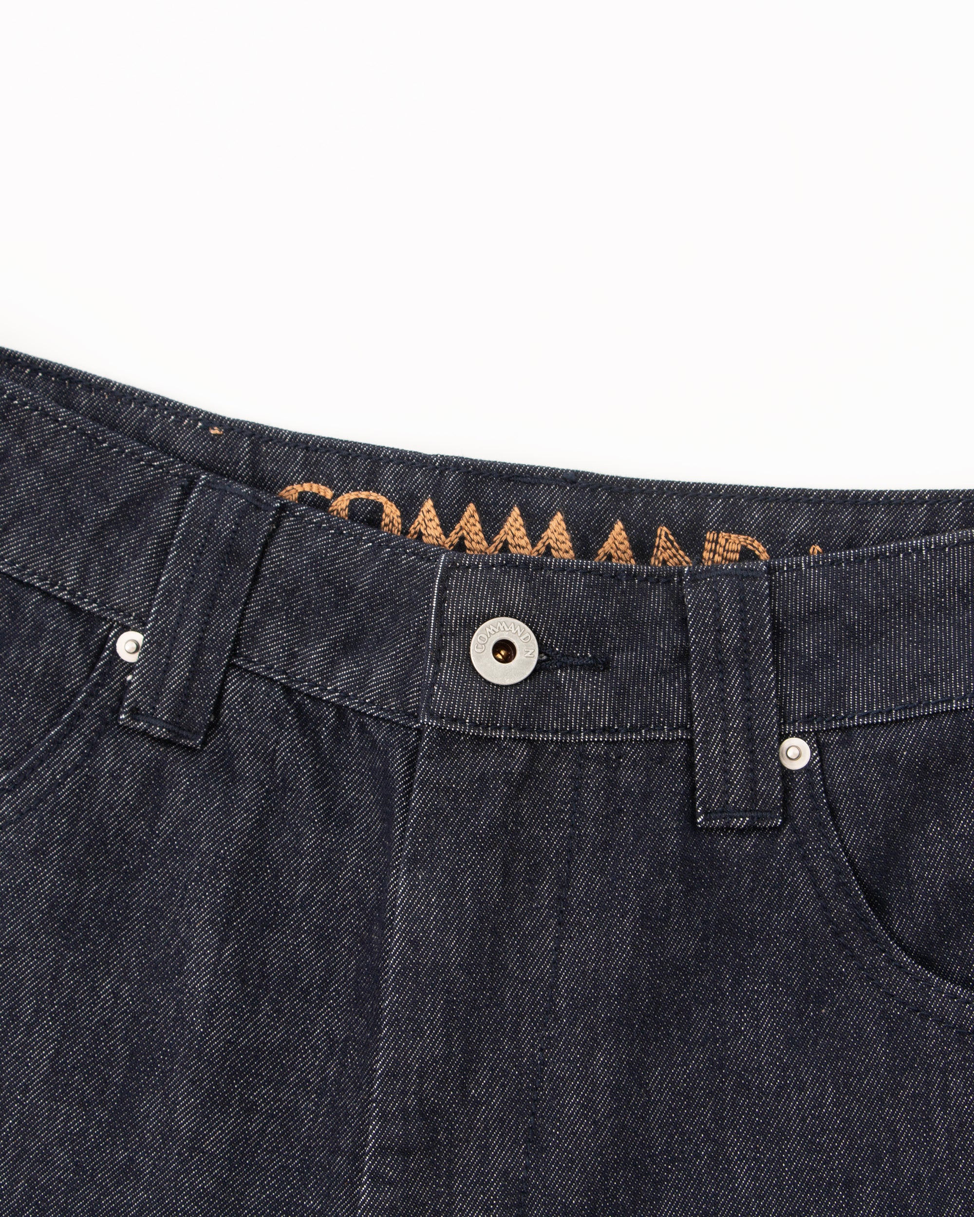 COMMAND N Utility Curved Denim Pants