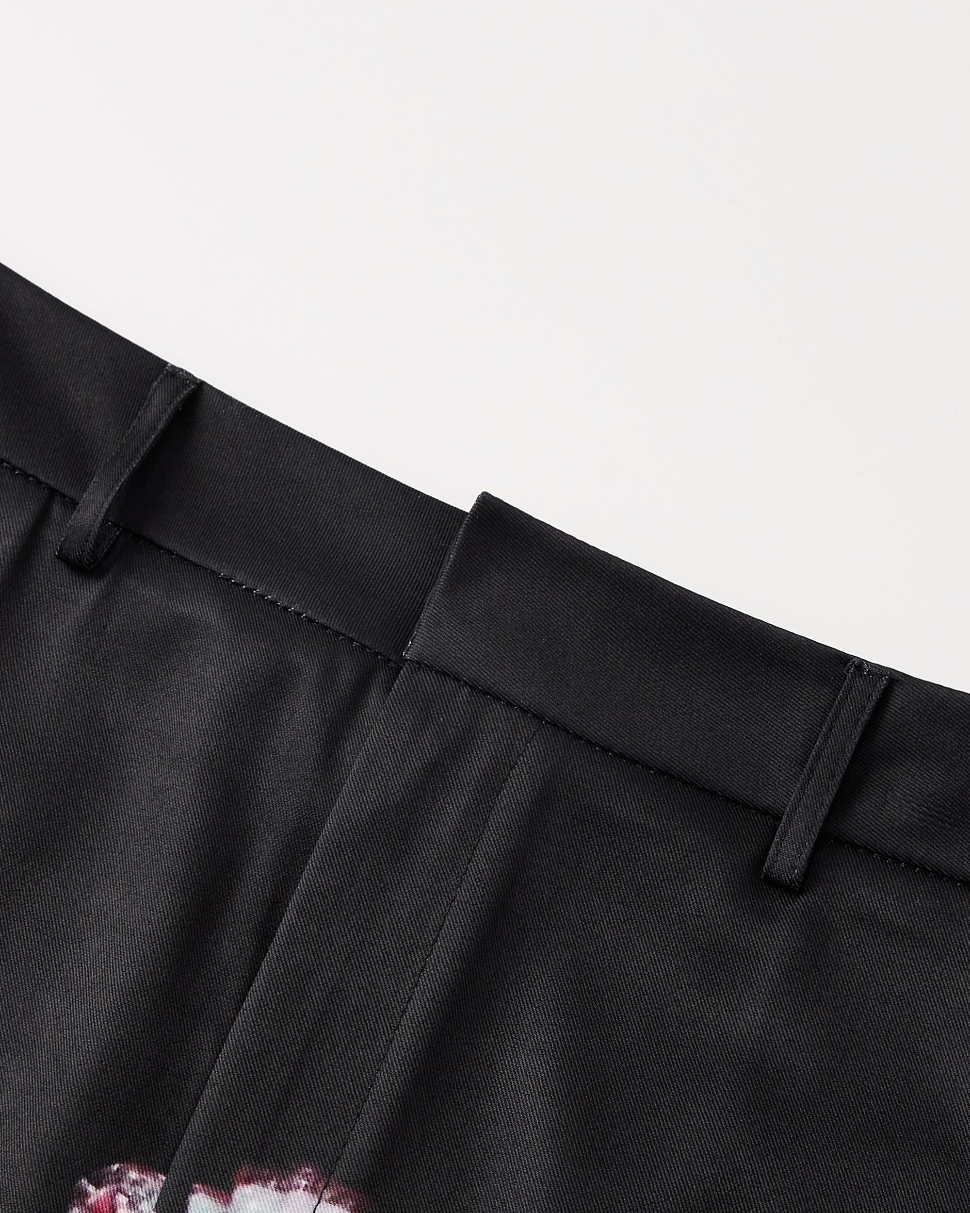 HAVEAMEAL Full-Print Retro Vase Straight Skirt