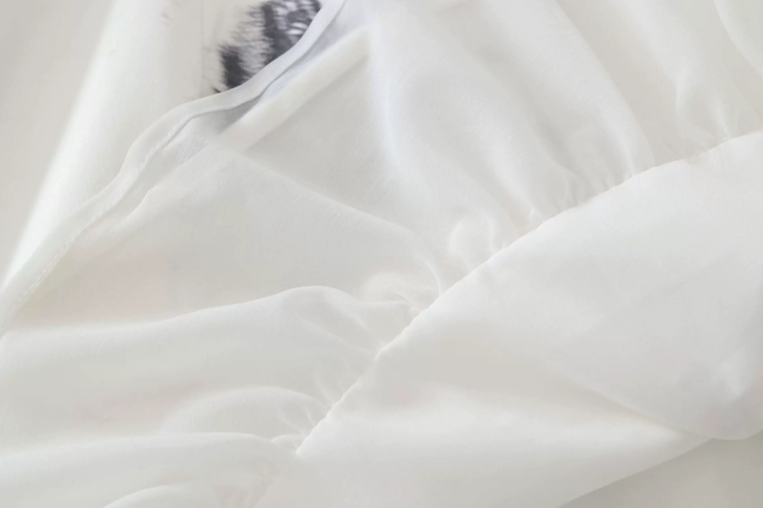 CESTNOUS Graffiti Mesh-Trim Slip Dress