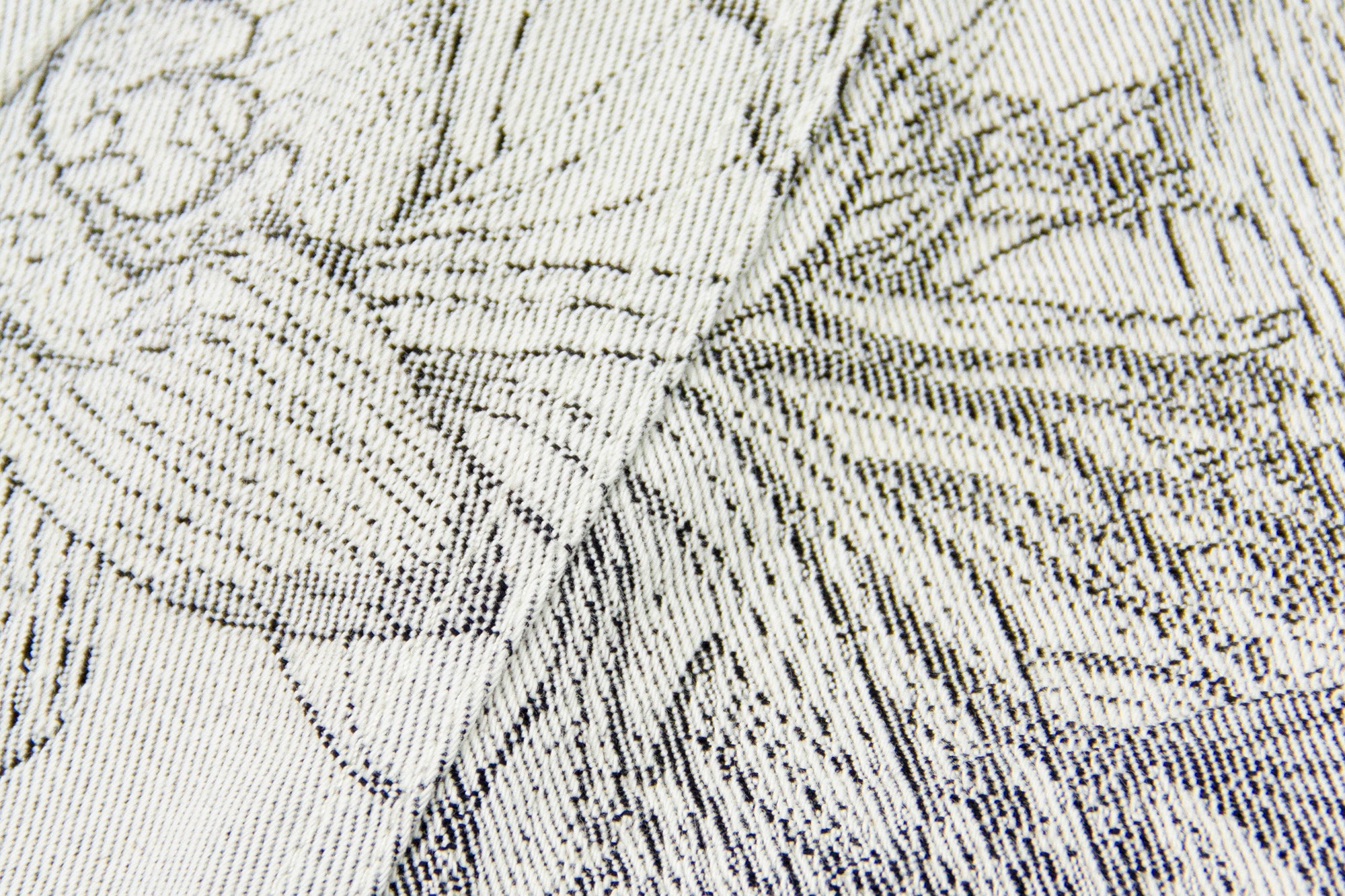 OINIMI Full-Print Botanical Sketch Wide-Leg Jeans