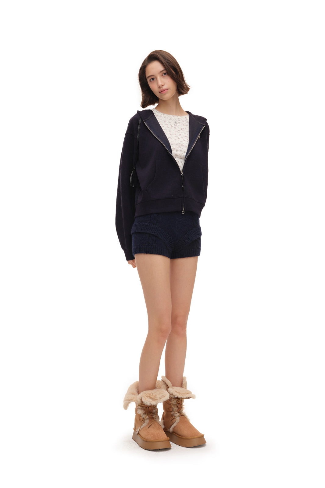 CHICCHICK Classic Zipper Oversized Hoodie & Jogger Set