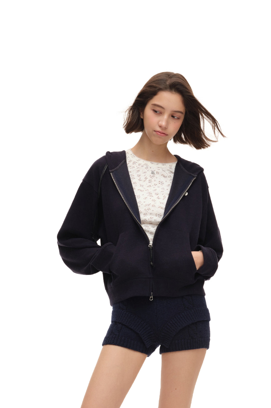 CHICCHICK Classic Zipper Oversized Hoodie & Jogger Set