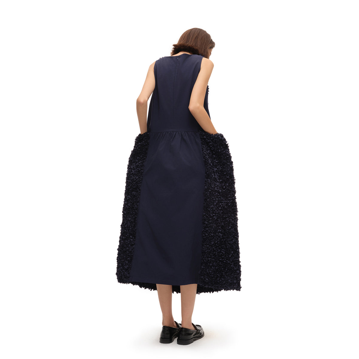 CHICCHICK Floral Petal-Embroidered Dress