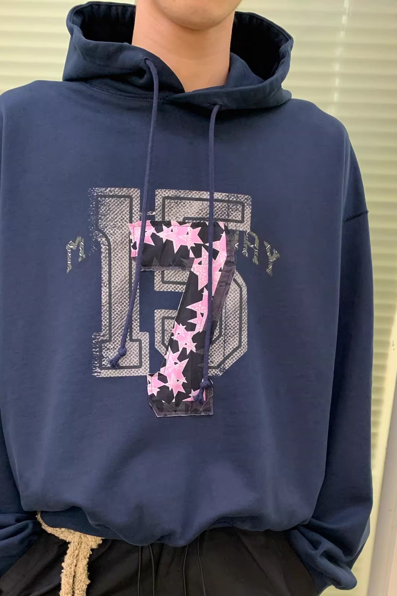 NEVERSEEZ 15 & 7 Layered Graphic Hoodie