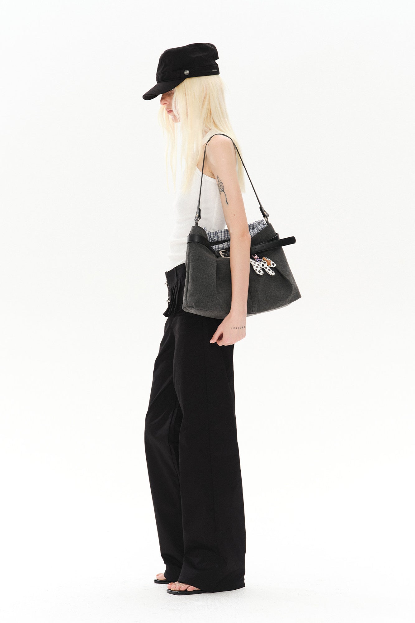 COSTUSTOOT Trouser-Waistband Spliced Shoulder Bag