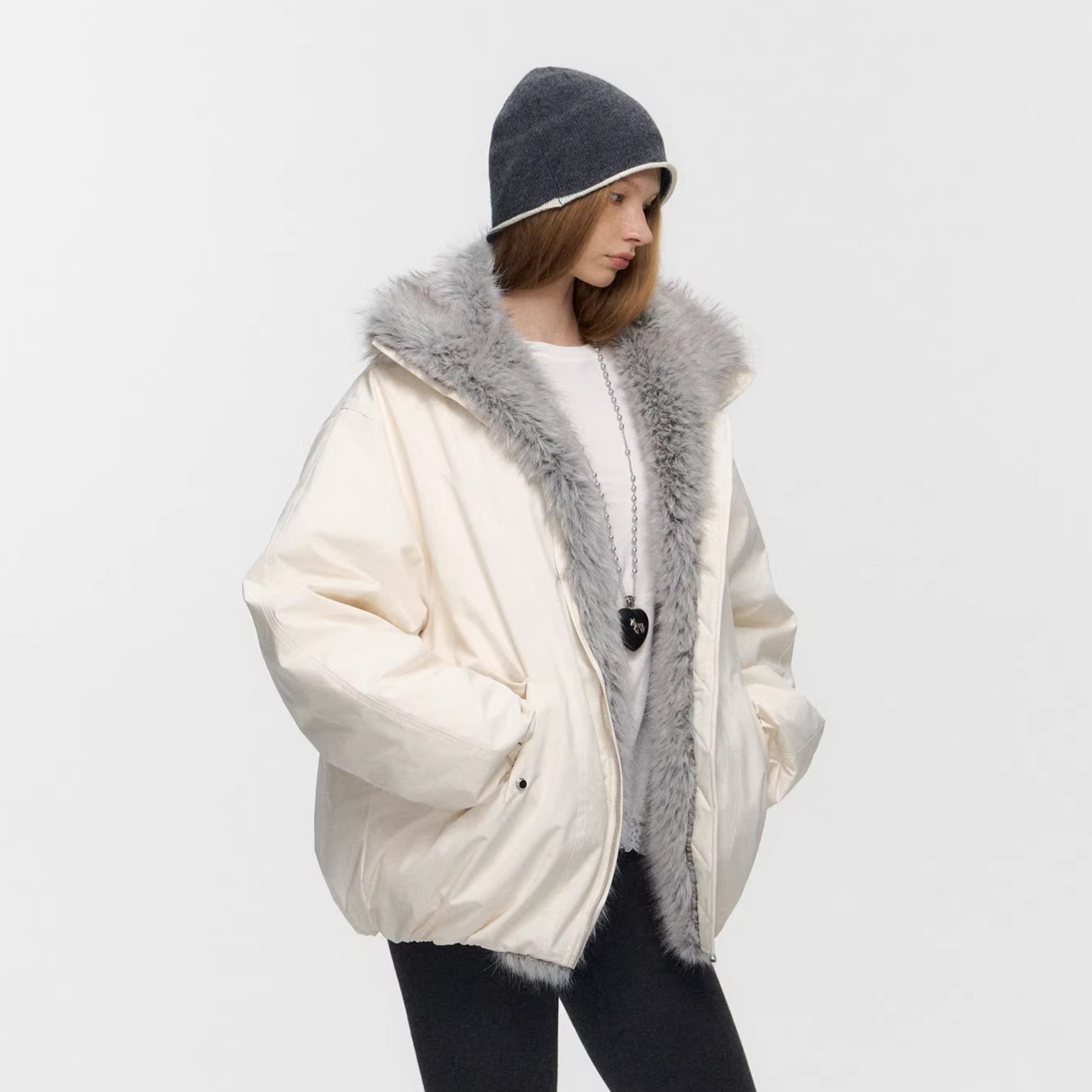 10AMSOTIIIIIIRED Water-Repellent Duck Down Puffer Jacket