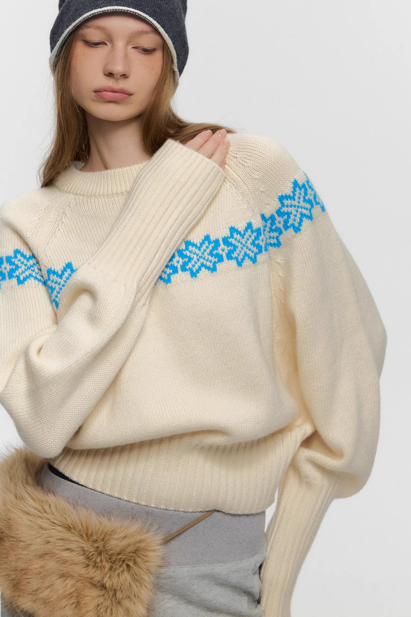 10AMSOTIIIIIIRED Detachable Turtleneck Wool-Blend Fair Isle Sweater