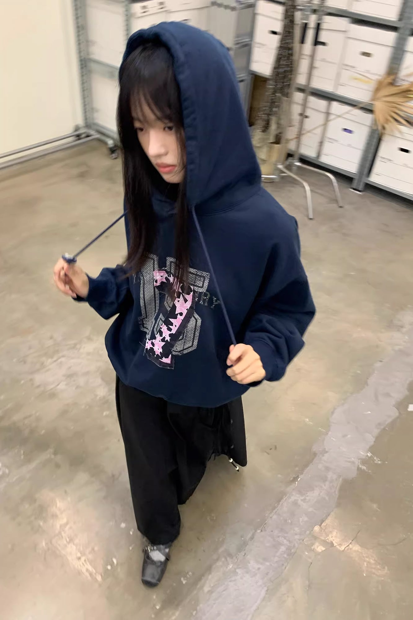 NEVERSEEZ 15 & 7 Layered Graphic Hoodie