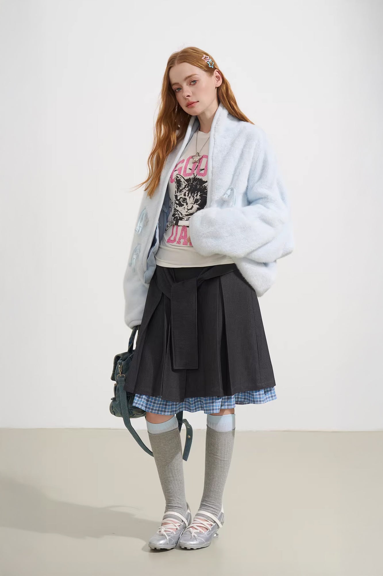 SOFITTE Toggle Faux-Fur Drop-Shoulder Oversized Jacket