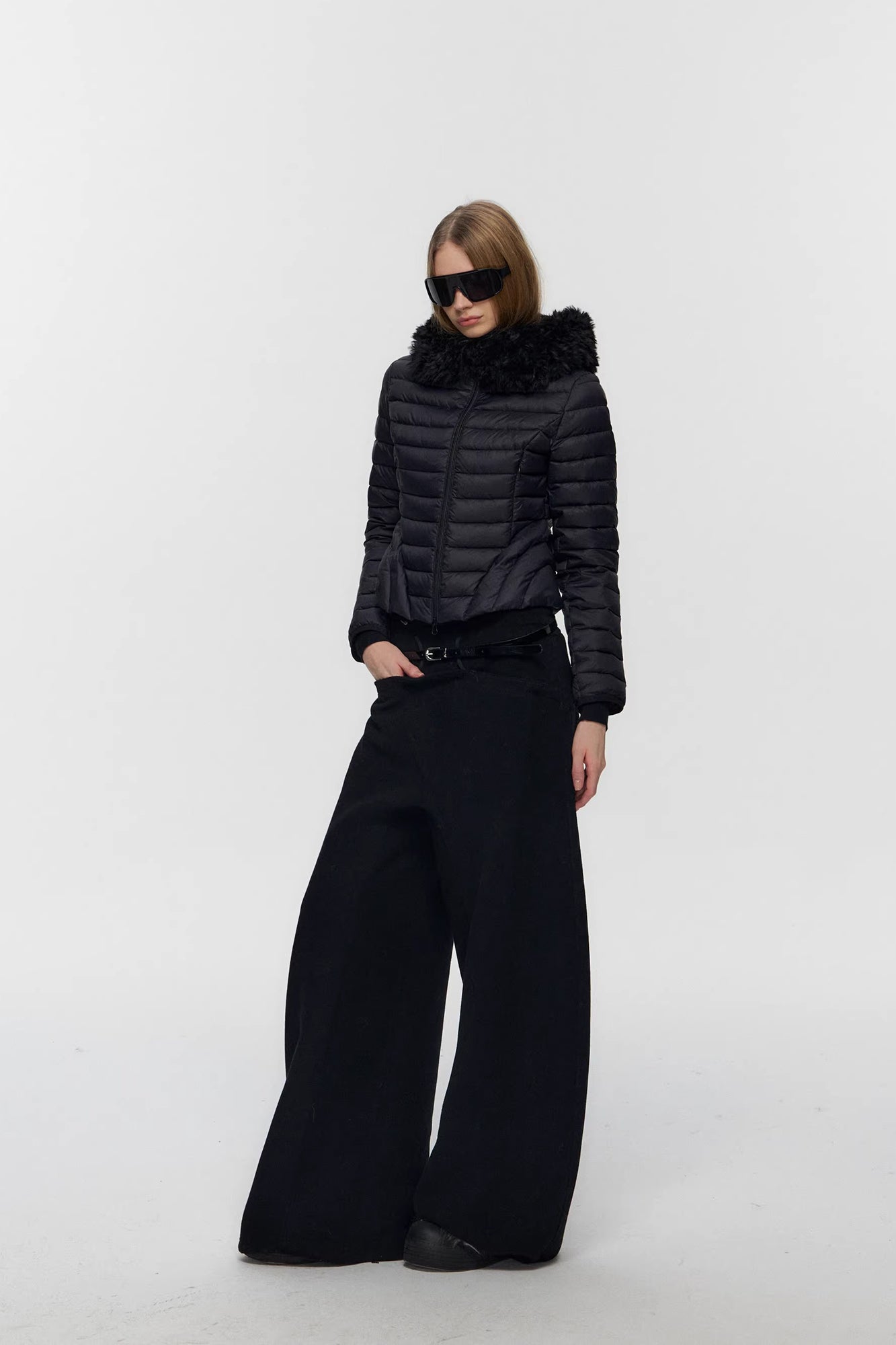 10AMSOTIIIIIIRED Detachable Faux-Fur Quilted Down Jacket