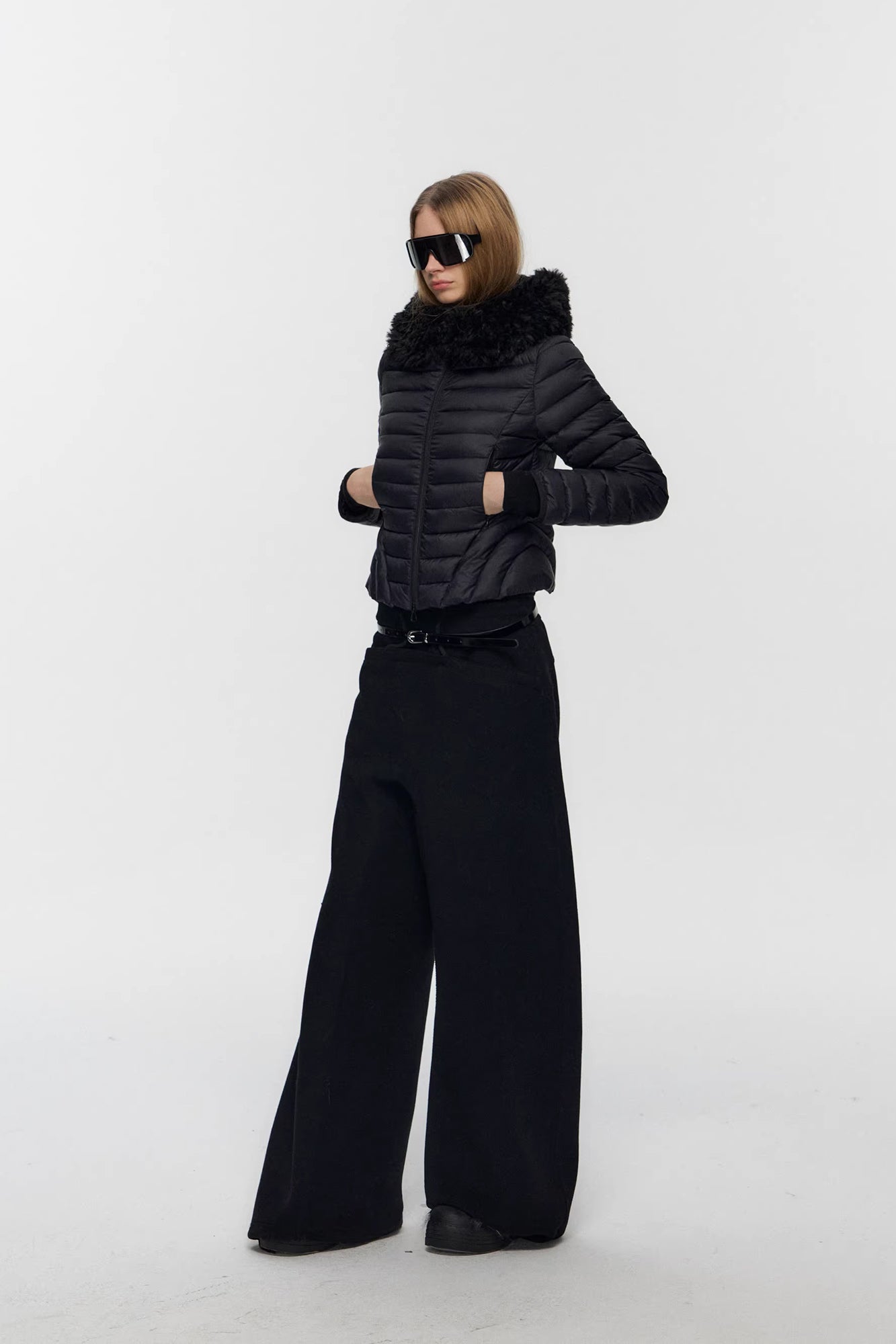 10AMSOTIIIIIIRED Detachable Faux-Fur Quilted Down Jacket