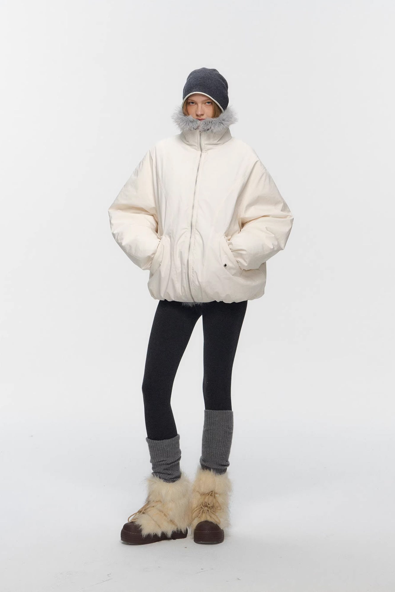 10AMSOTIIIIIIRED Water-Repellent Duck Down Puffer Jacket