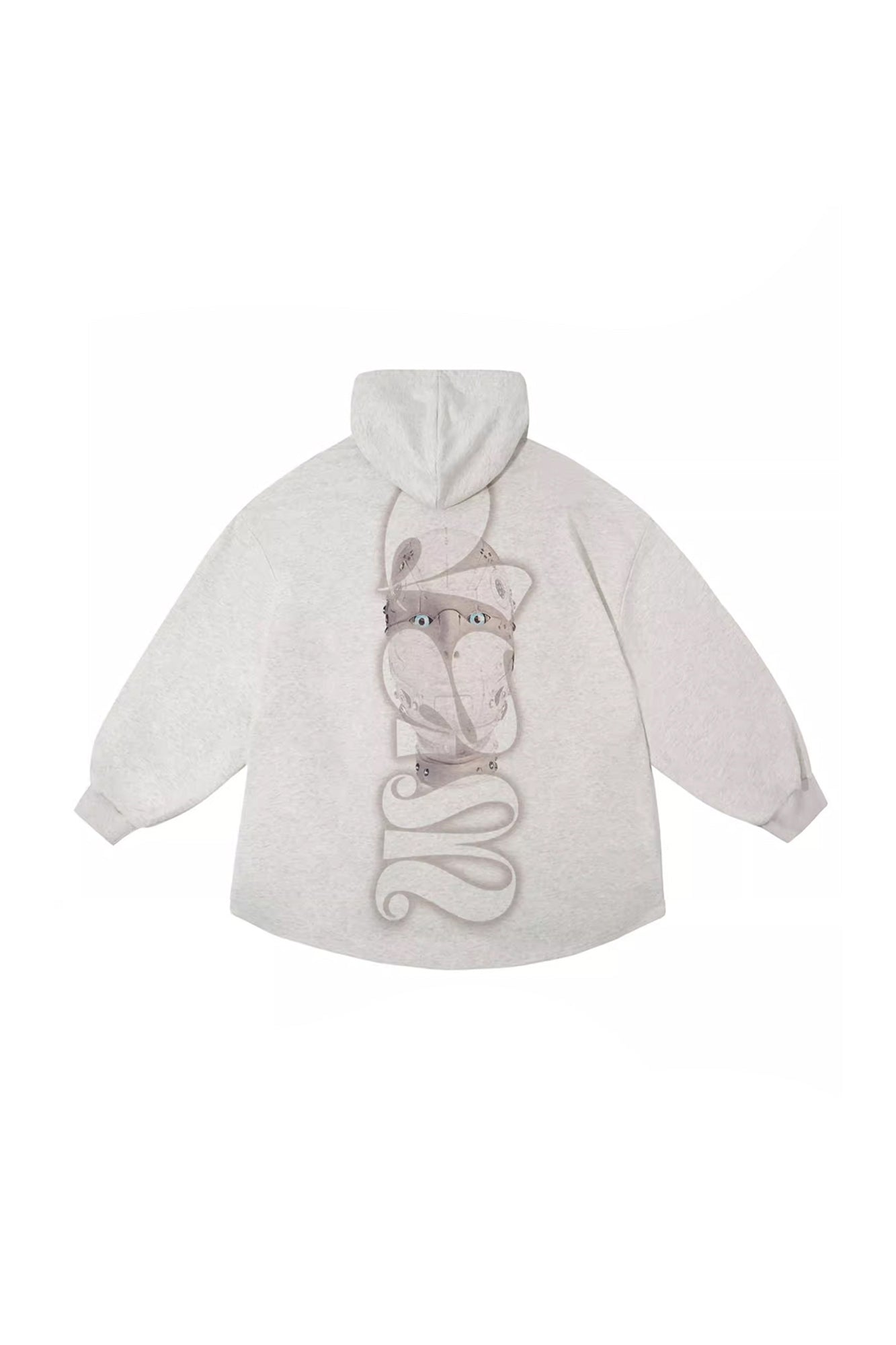 DAMAGE ASIA Cyber Robot Graphic Oversized Hoodie