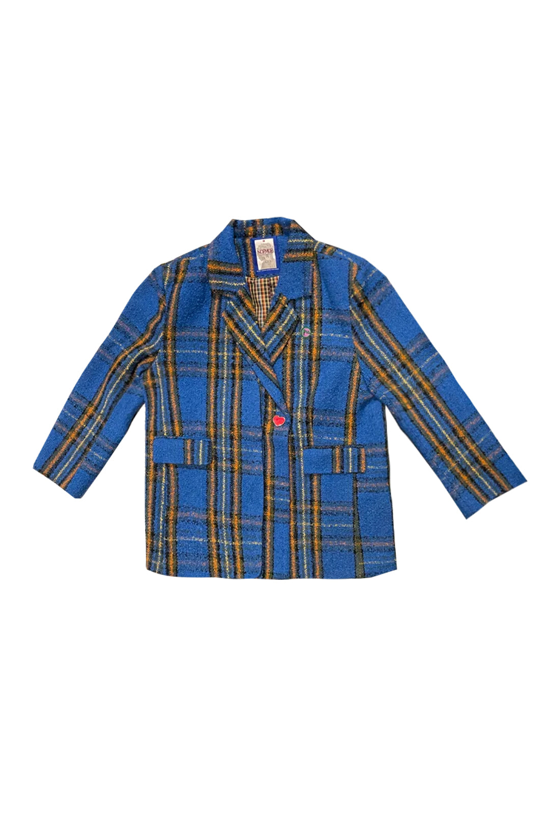 NOPMOB Retro Plaid Oversized Blazer