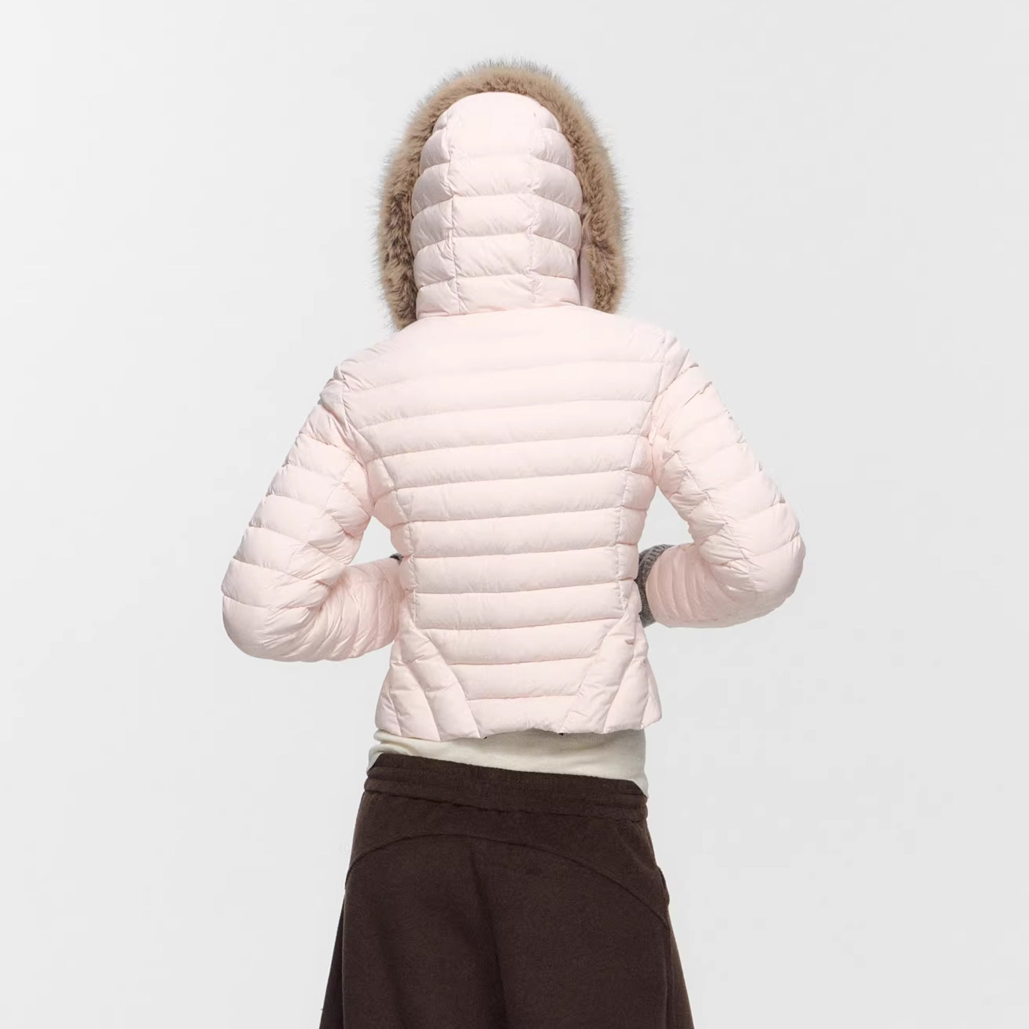 10AMSOTIIIIIIRED Detachable Faux-Fur Quilted Down Jacket