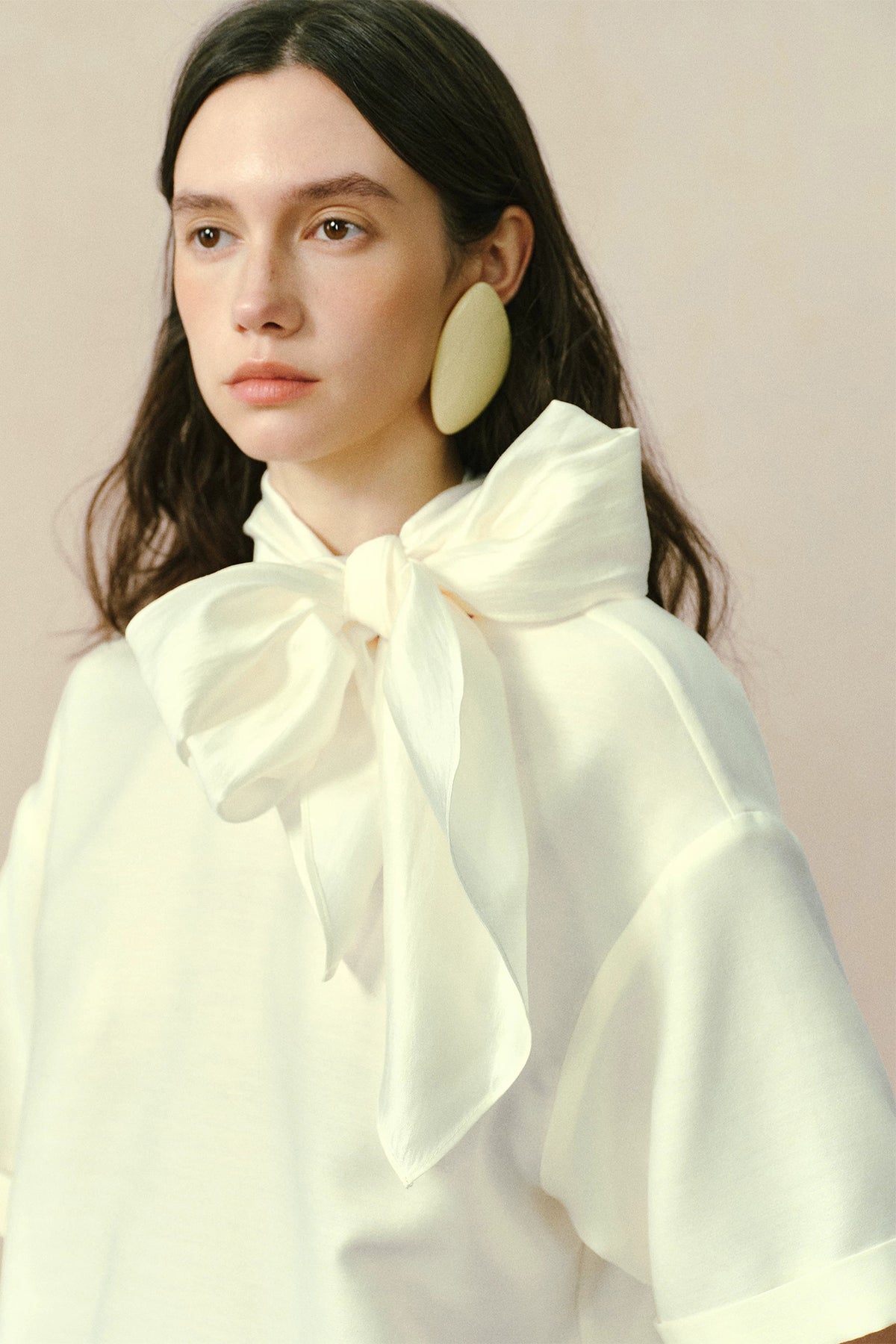 YUANYE Multi-Way Scarf-Tie Oversized Tee