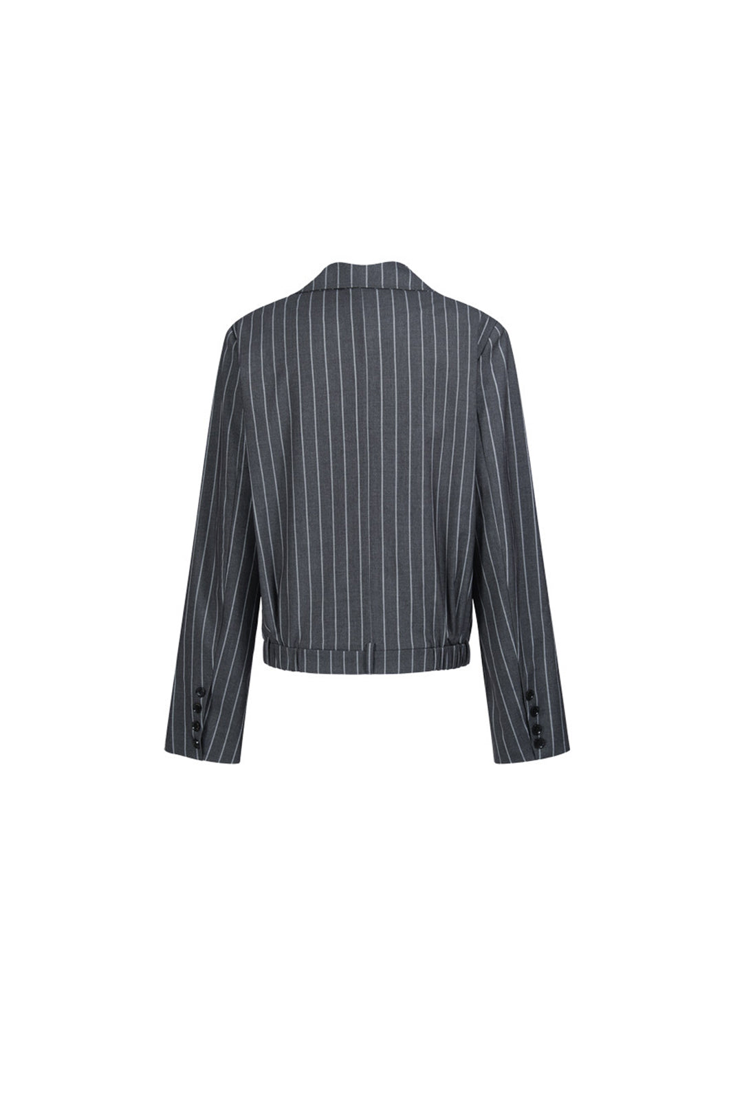 FULLTIDE Punk Striped Tie-Detail Blazer