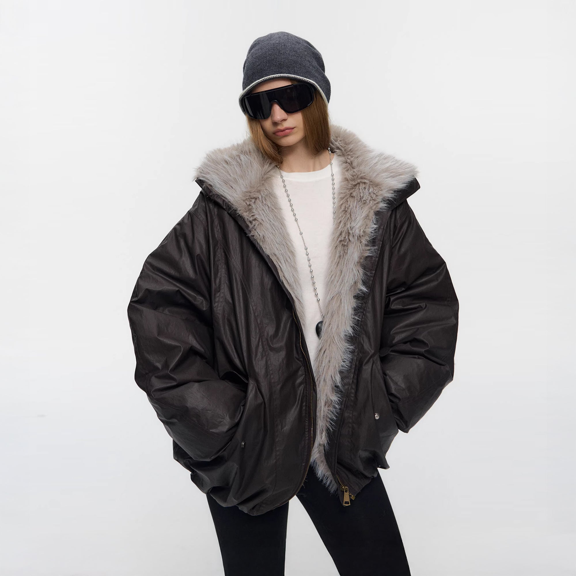 10AMSOTIIIIIIRED Water-Repellent Duck Down Puffer Jacket