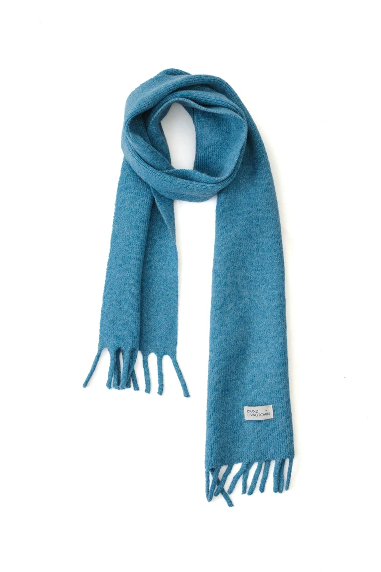 LIVINGTOWN Essential Wool-Blend Fringe Scarf