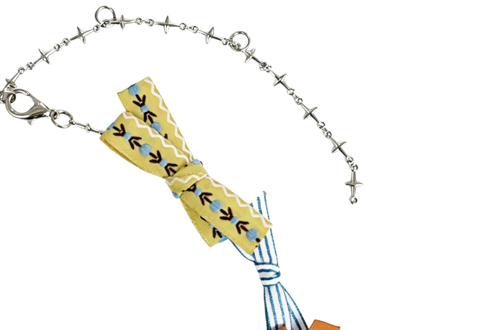 OINIMI Mixed Ribbon Bow Necklace
