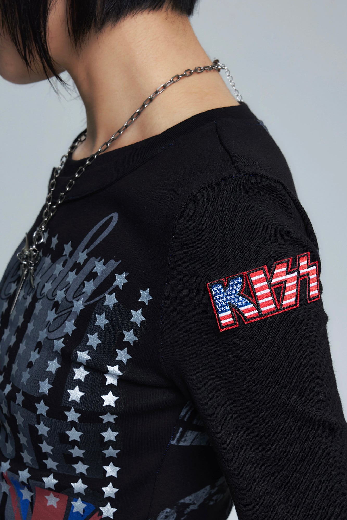 NONAME SPACE Union Jack Graphic Slim Tee