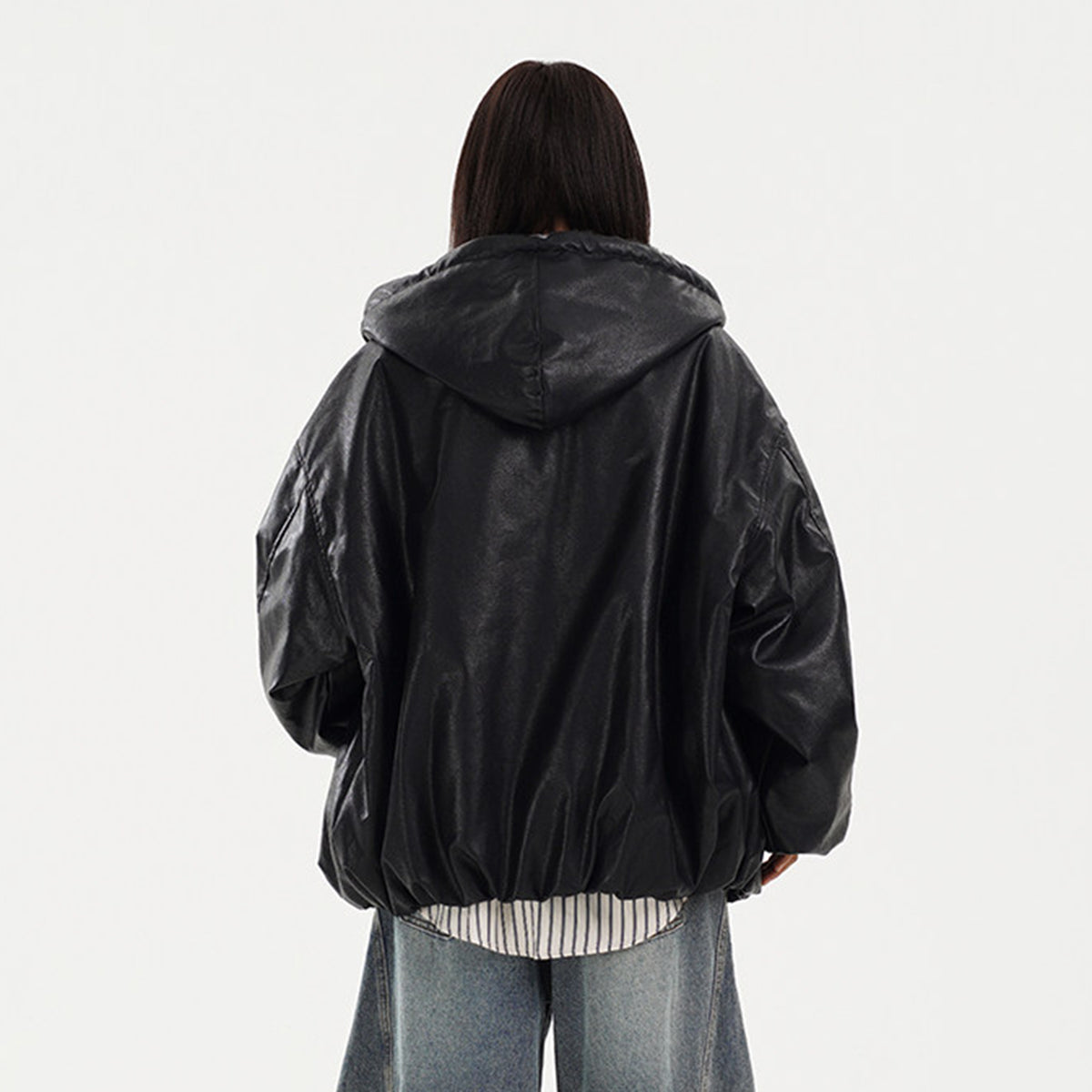 FREE CENTER Reversible Faux Fur Hooded Jacket