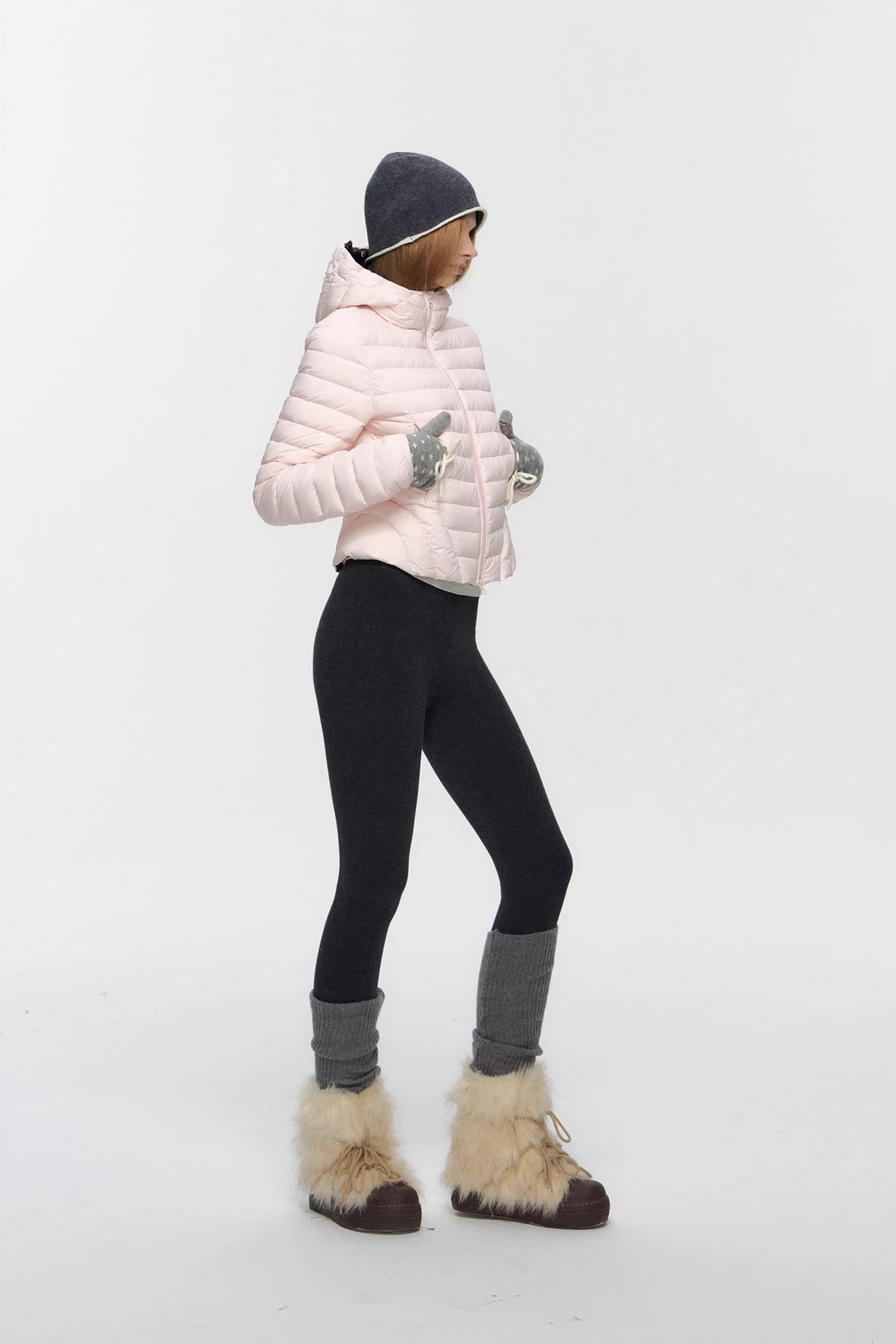 10AMSOTIIIIIIRED Detachable Faux-Fur Quilted Down Jacket