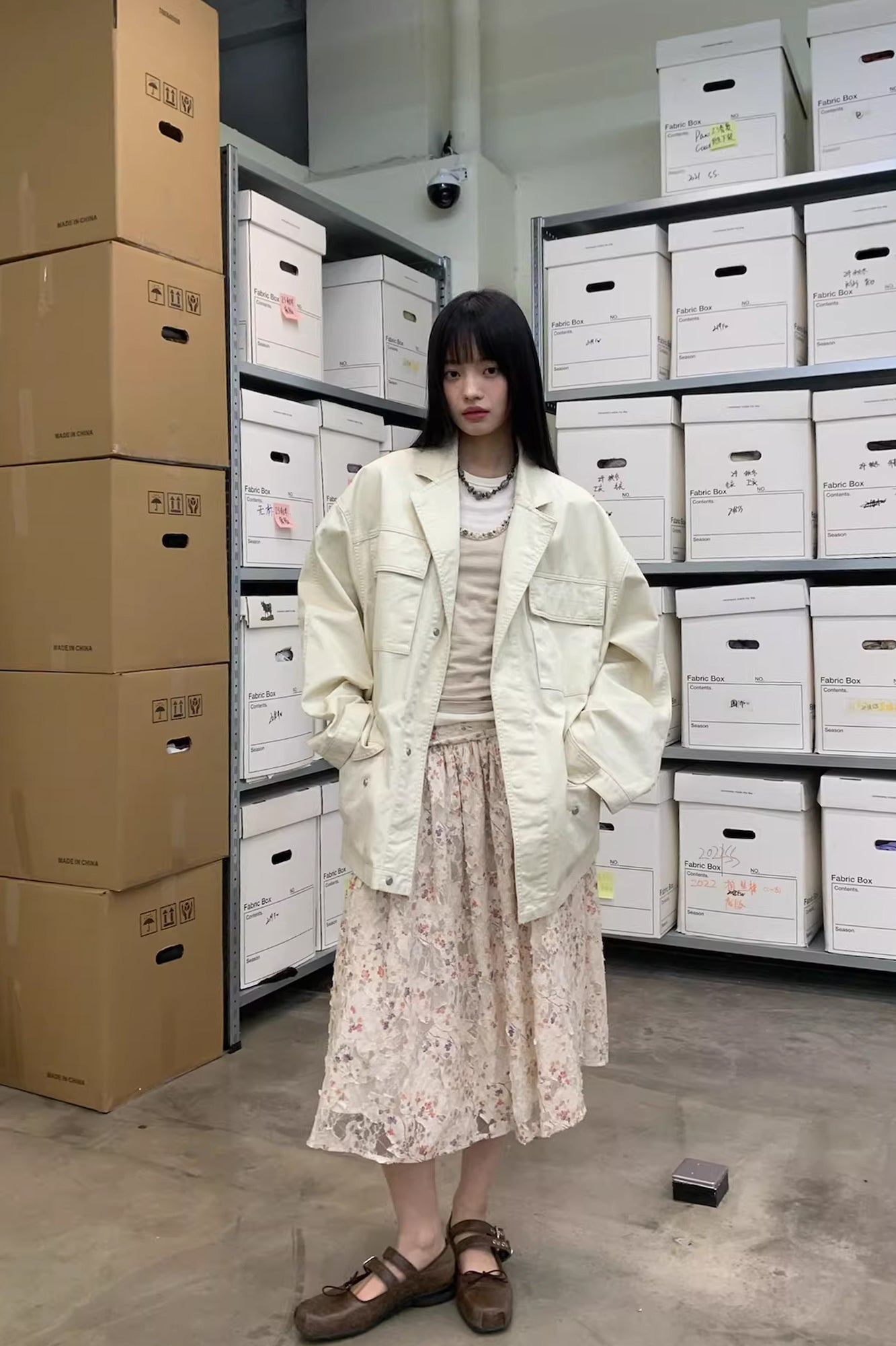 NEVERSEEZ Drawstring-Waist Utility Jacket