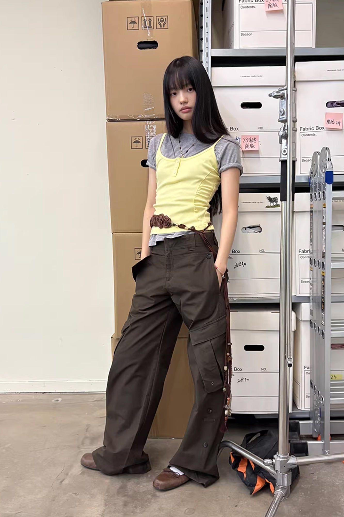 NEVERSEEZ Snap-Hem Multi-Pocket Cargo Pants