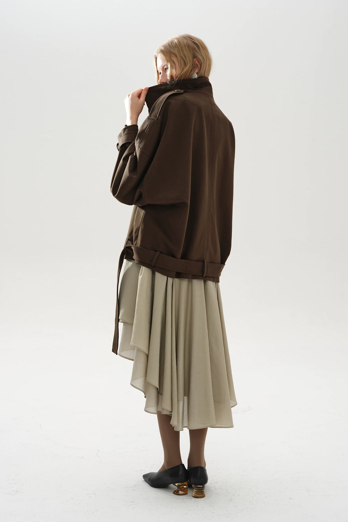 LAYERS Paneled Layered Slip Dress