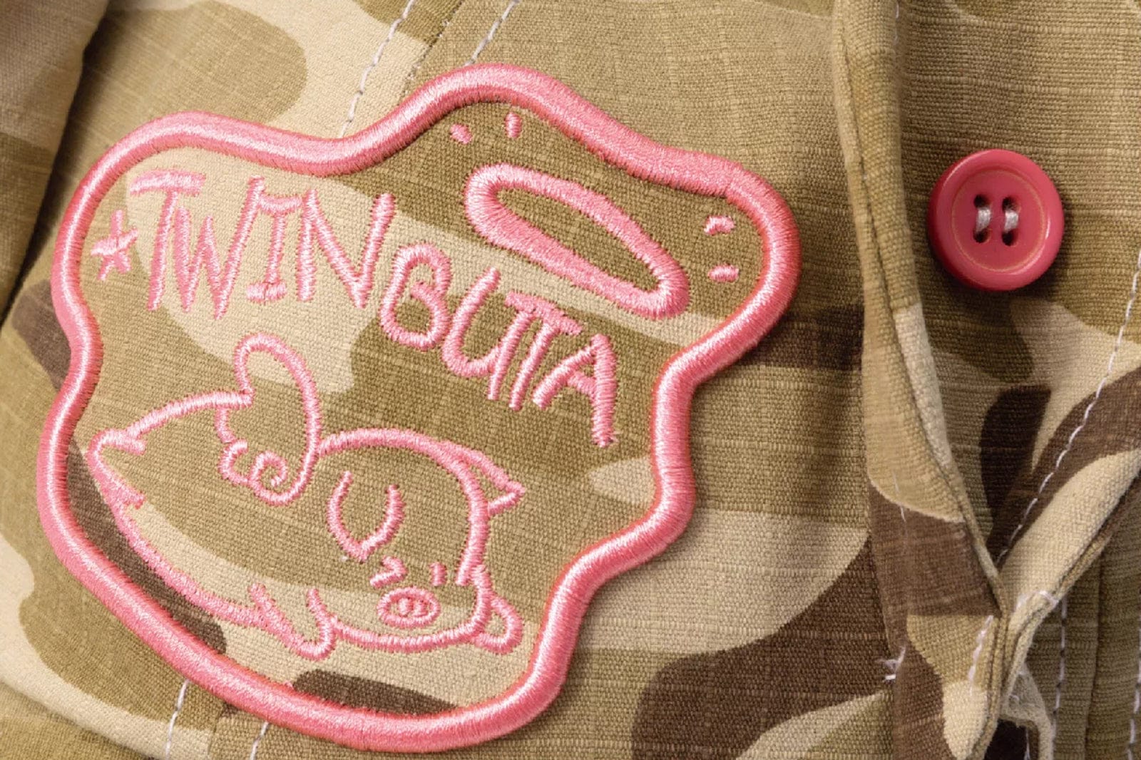 TWINBUTA Camo Pig Embroidered Cap