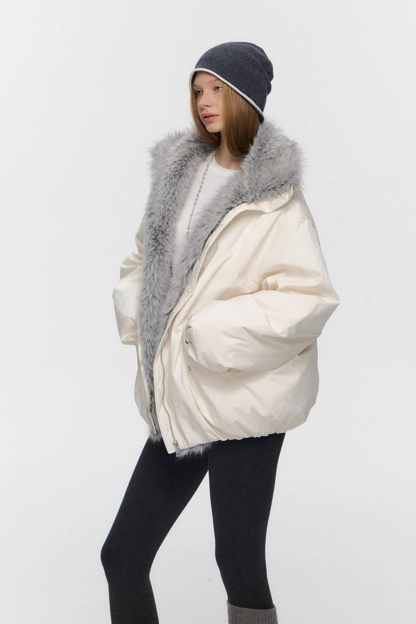 10AMSOTIIIIIIRED Water-Repellent Duck Down Puffer Jacket