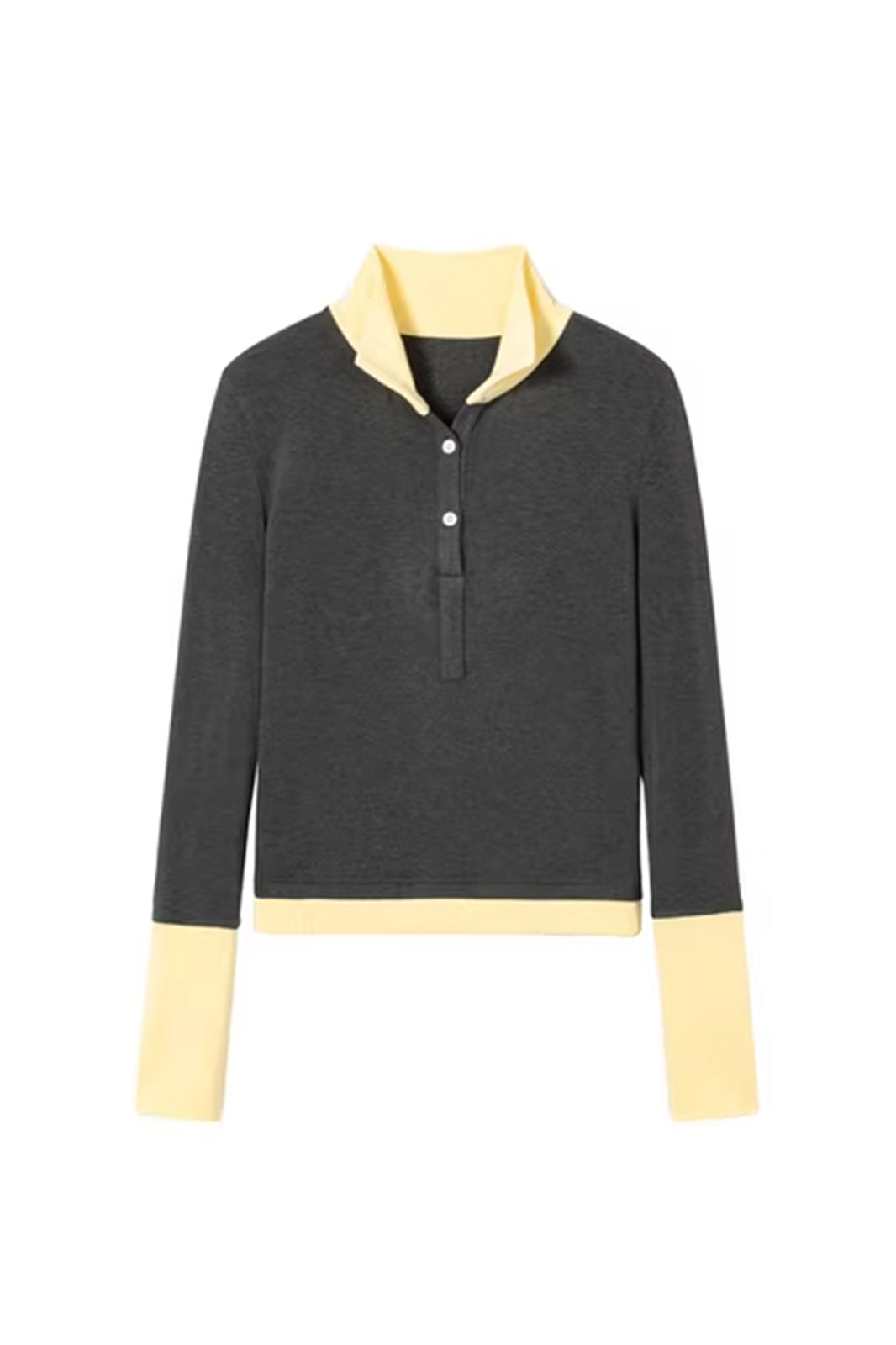 SOFITTE Collared Faux Layered Long-Sleeve Tee