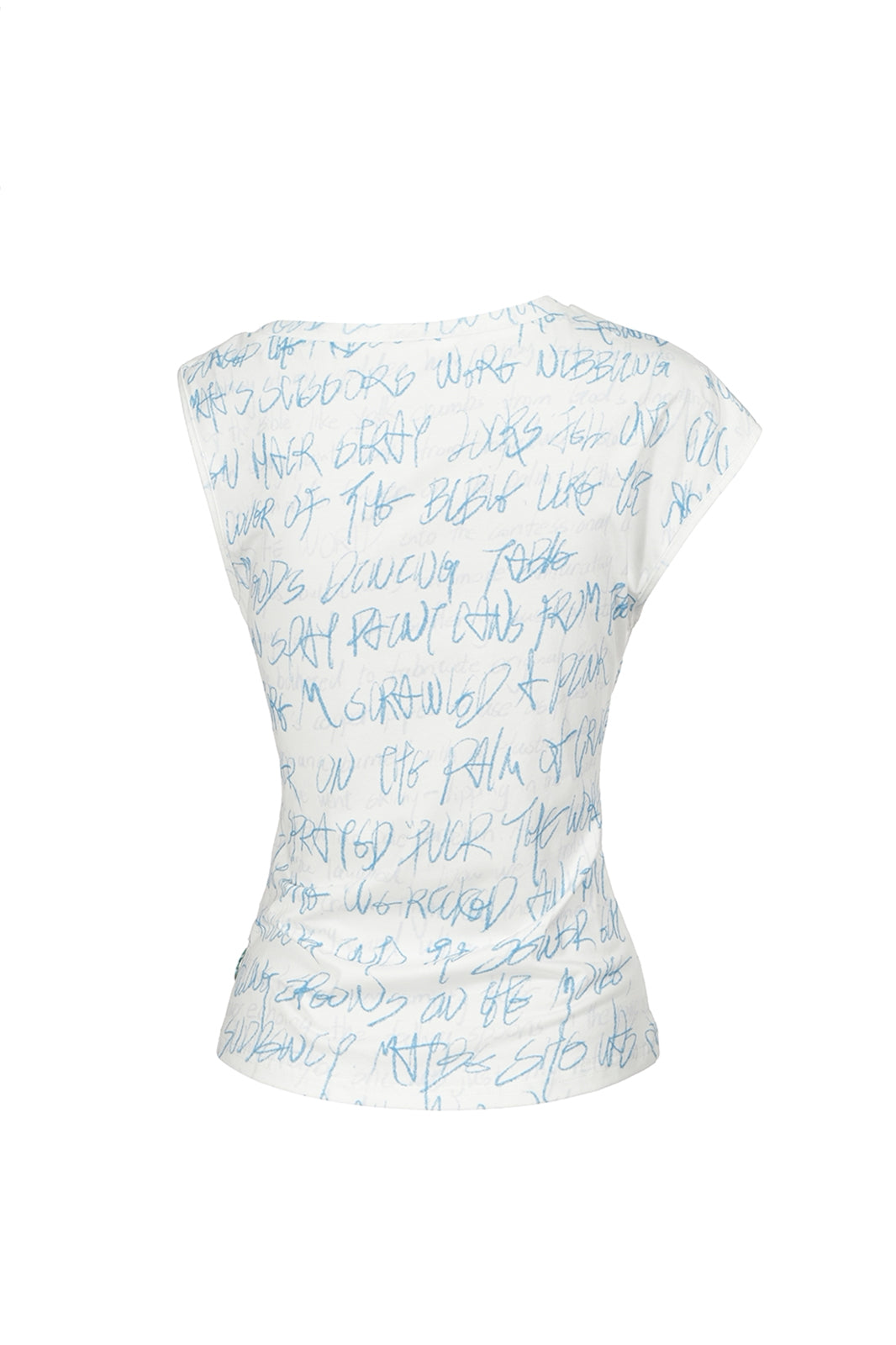 FULLTIDE Crinkled Handwritten Graphic T-Shirt