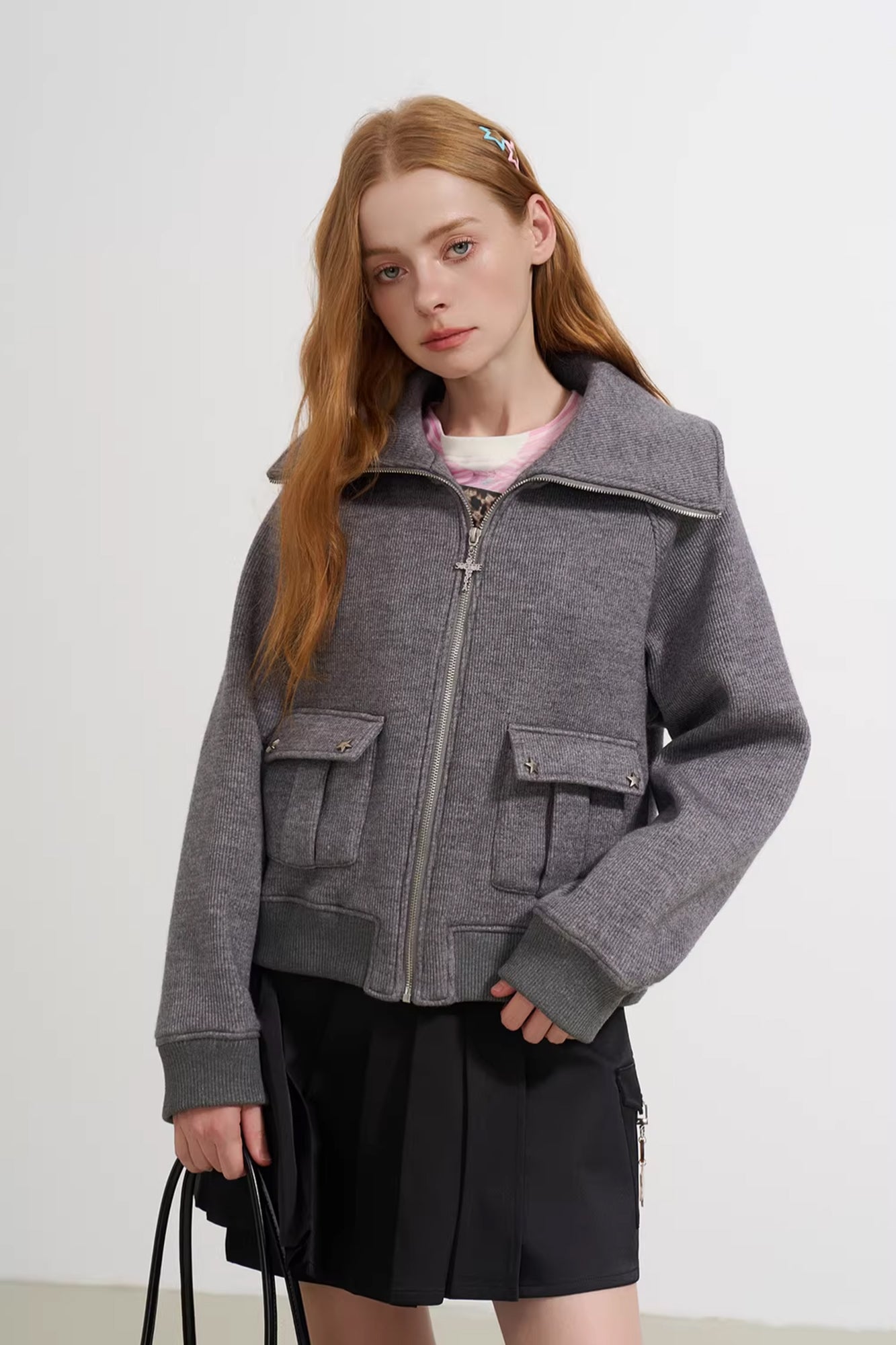 SOFITTE Utility Pockets Ribbed Jacket