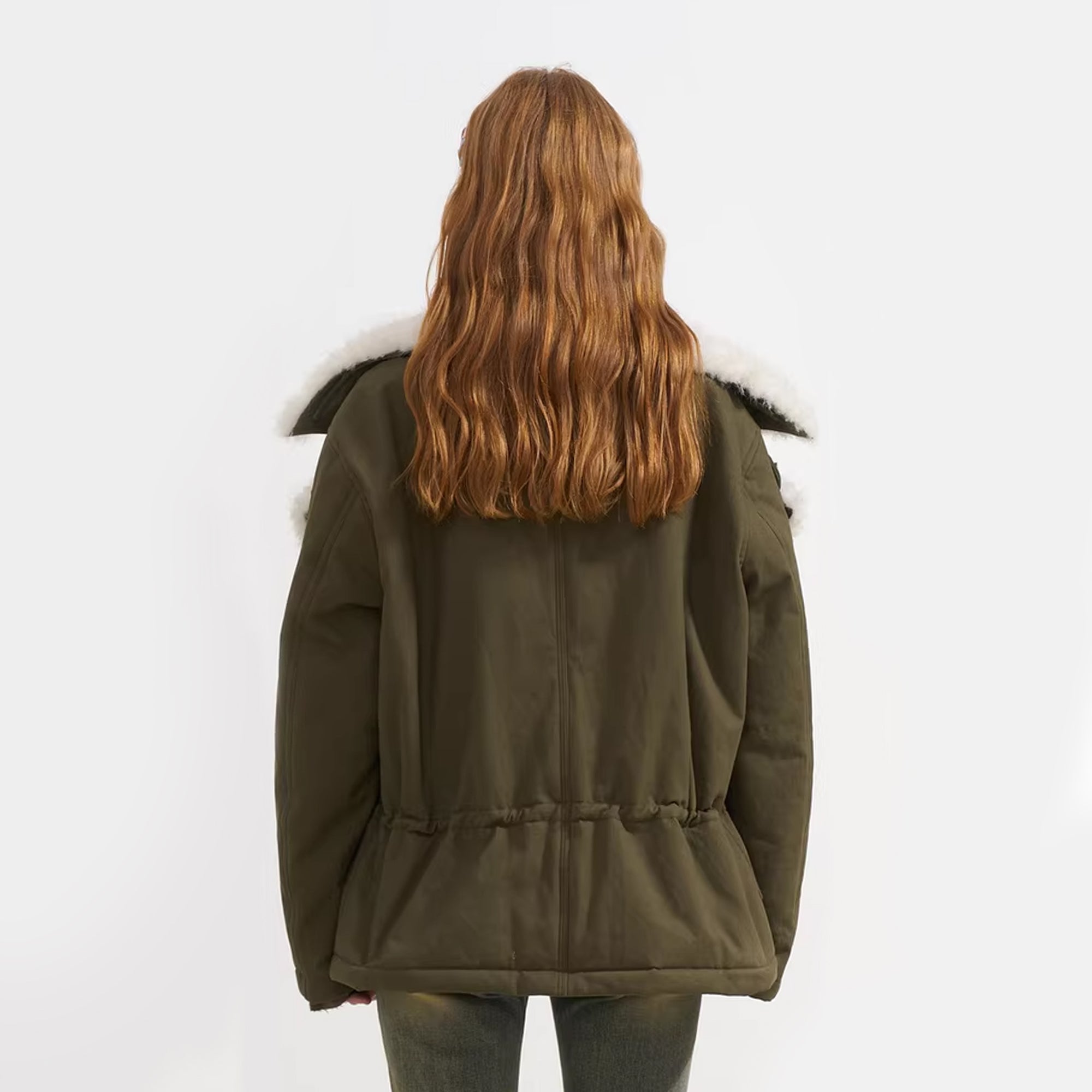 SOFITTE Asymmetric-Zip Detachable Lapel Padded Jacket