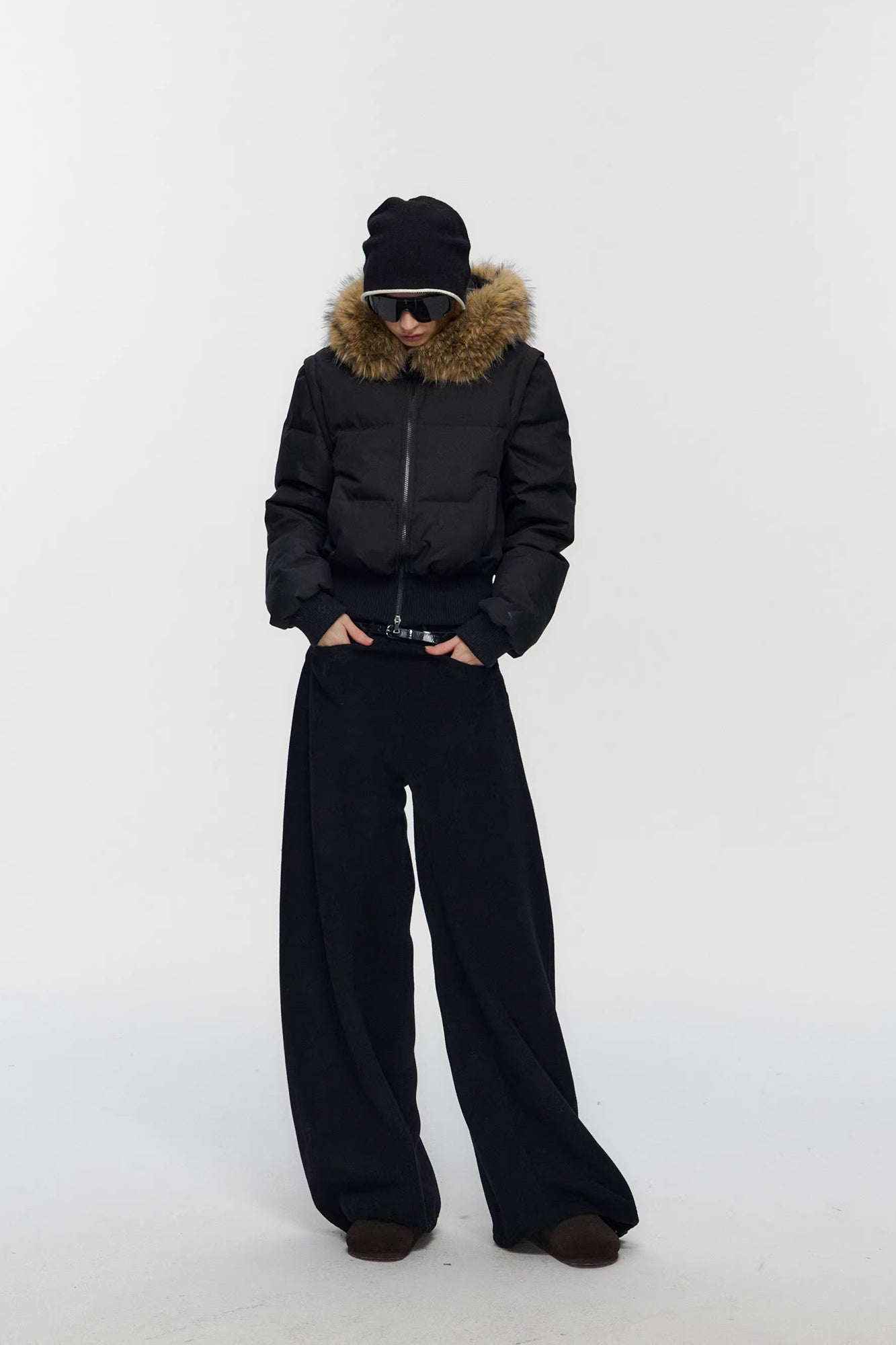 10AMSOTIIIIIIRED Detachable Sleeves Down Puffer Jacket