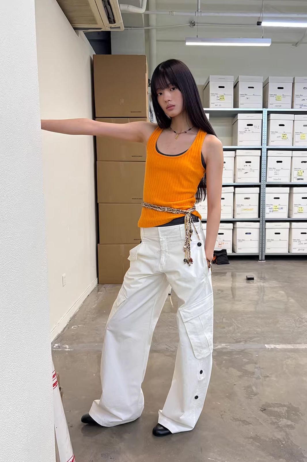 NEVERSEEZ Snap-Hem Multi-Pocket Cargo Pants