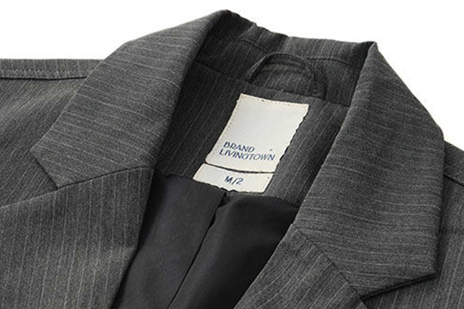 LIVINGTOWN Essential Pinstripe Oversized Blazer