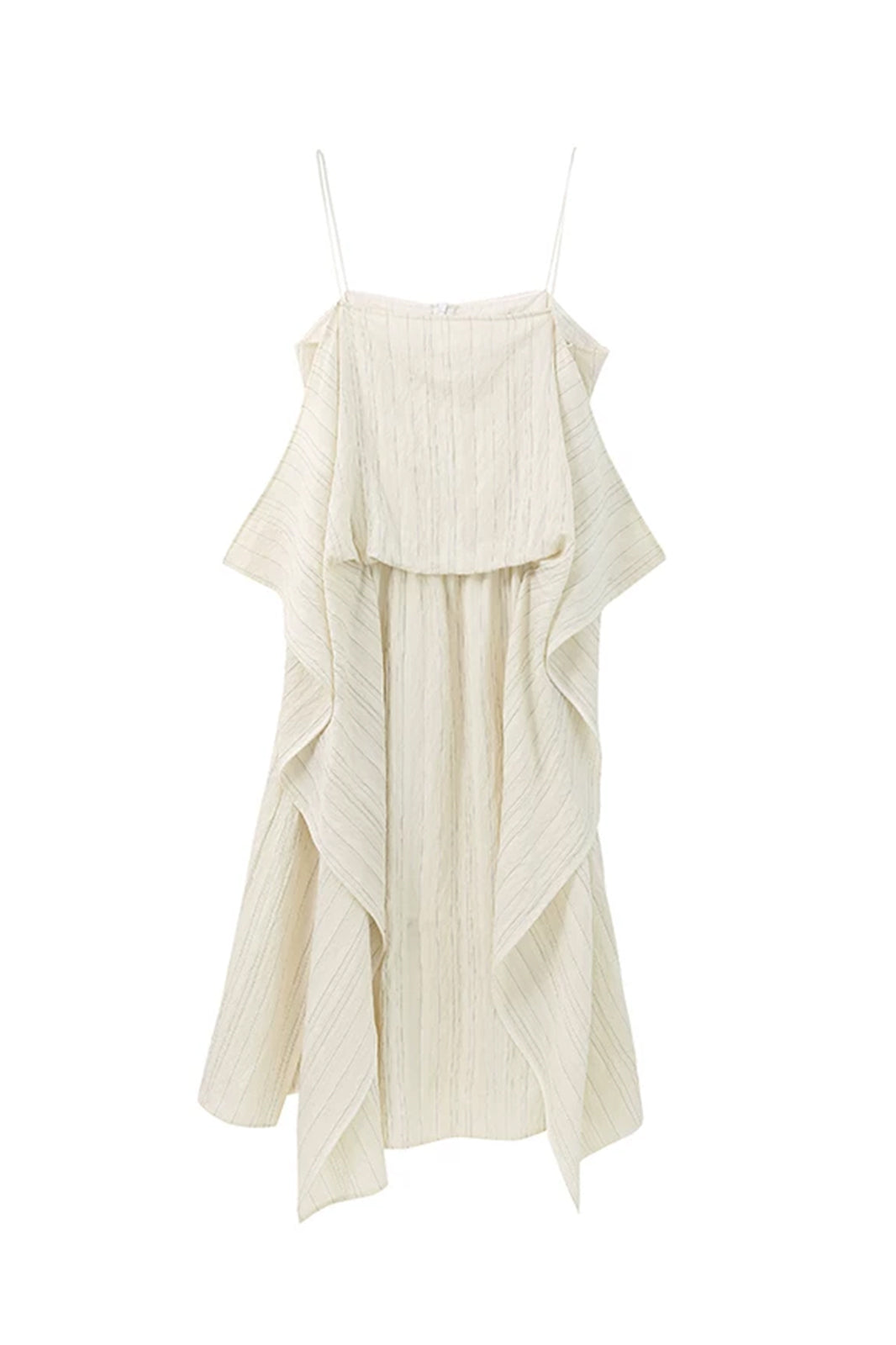 CAIRA Draped Panel Cami Midi Dress
