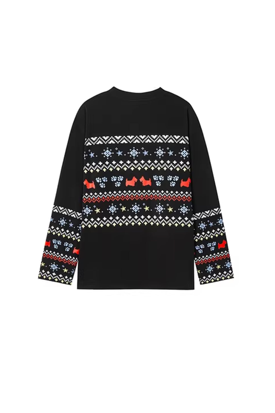 SOFITTE Fleece-Lined Fair Isle Long-Sleeve Tee