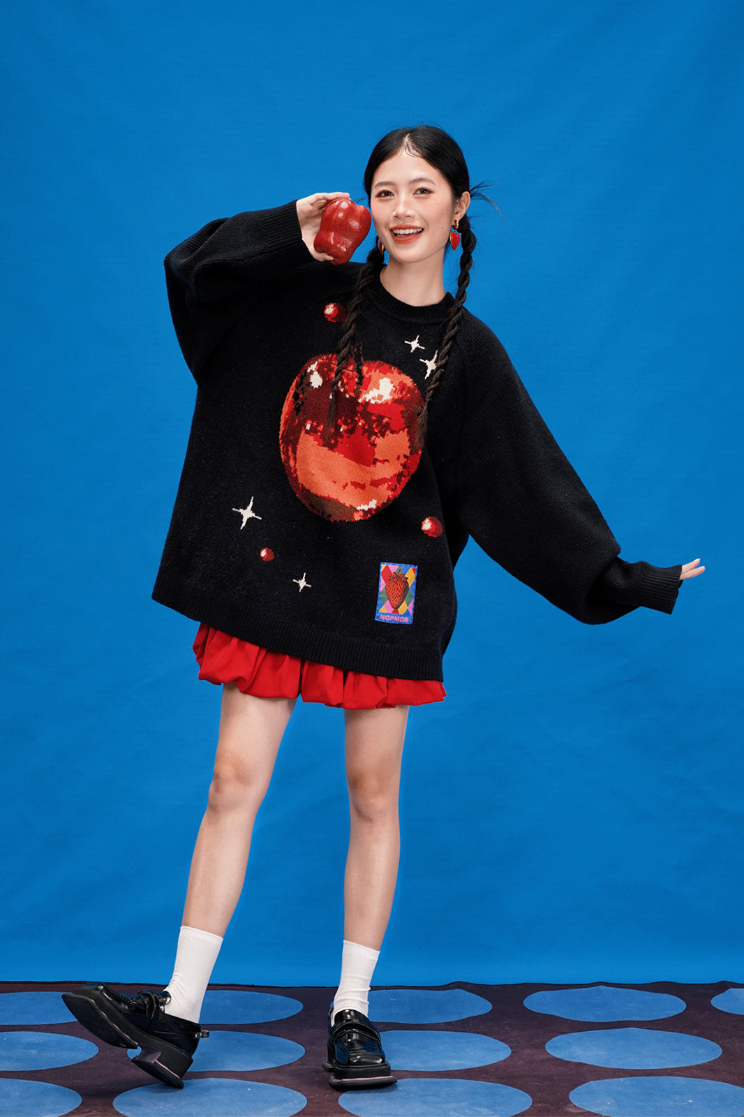 NOPMOB Star Apple Graphic Angora Sweater