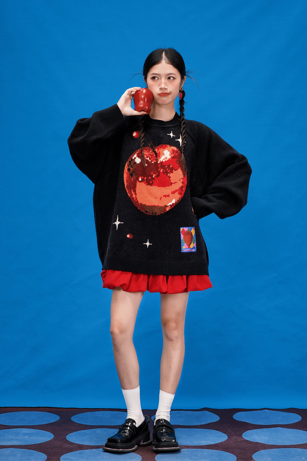 NOPMOB Star Apple Graphic Angora Sweater