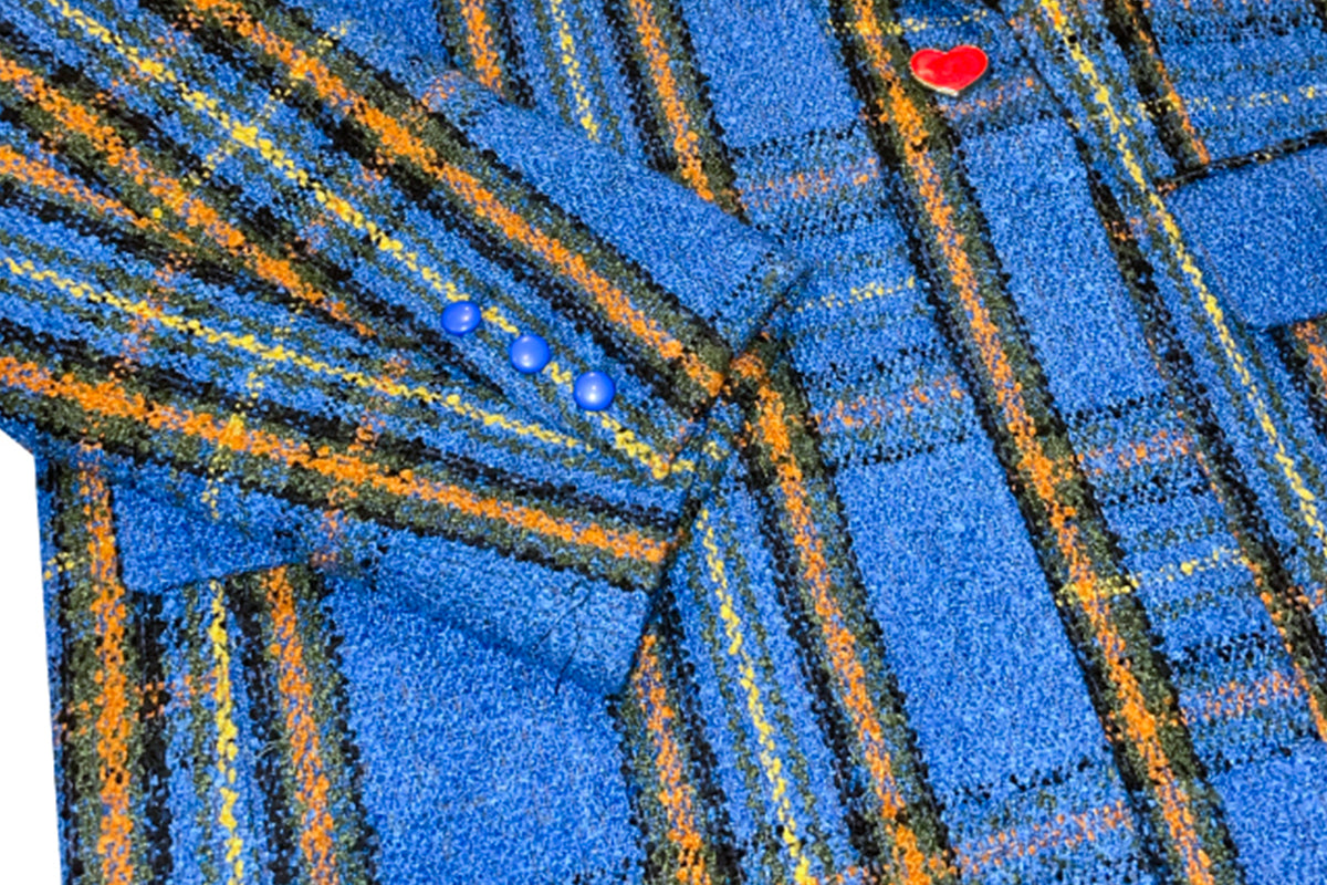 NOPMOB Retro Plaid Oversized Blazer