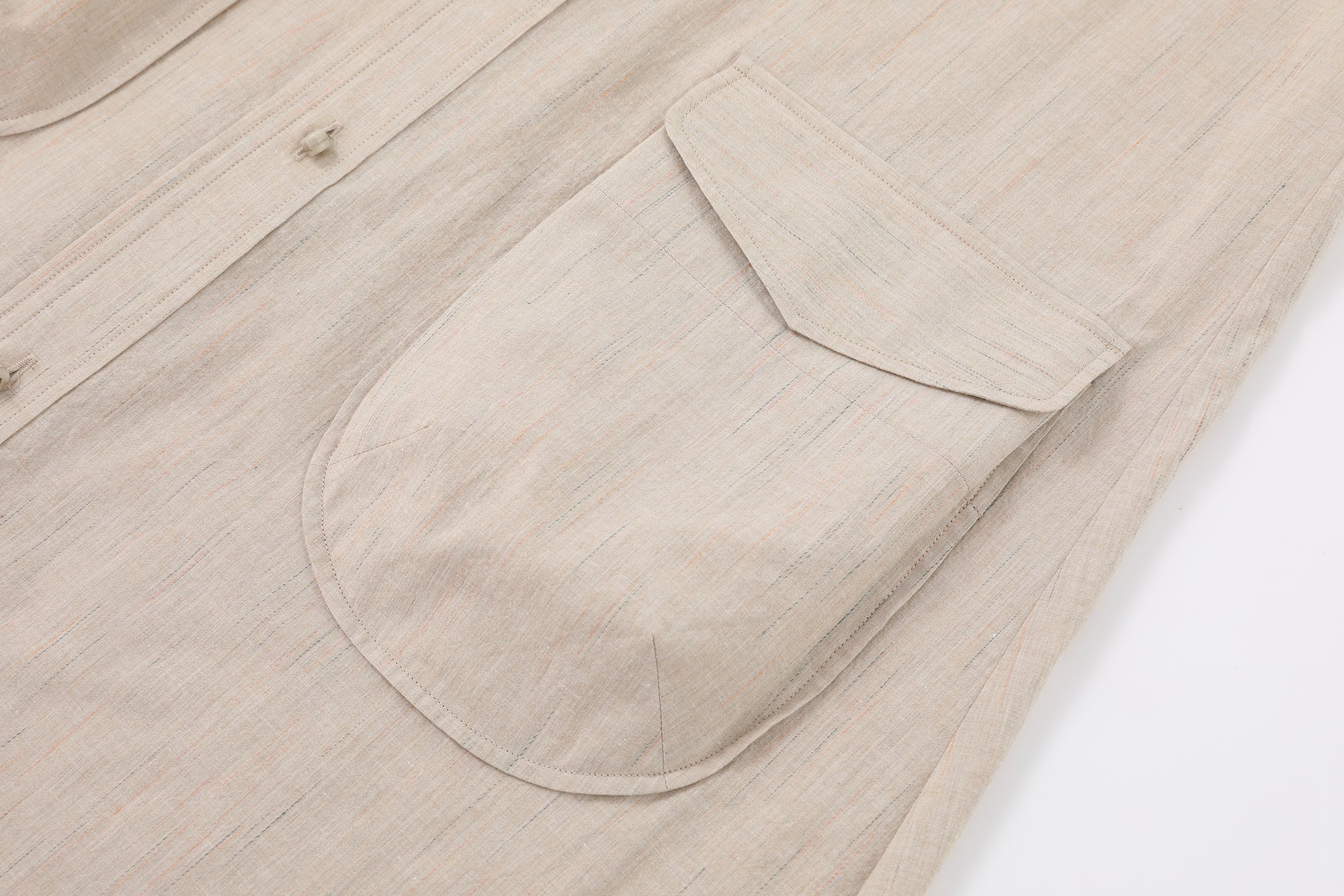 CAIRA Utility Pocket Button-Front Maxi Dress