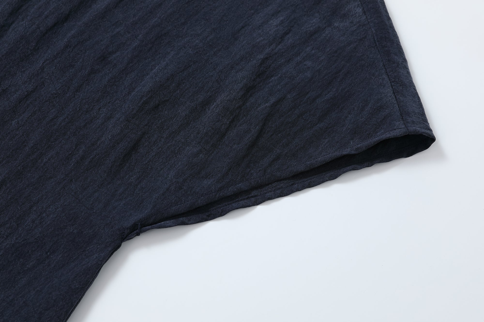 CAIRA Washed Drawstring Neck T-Shirt