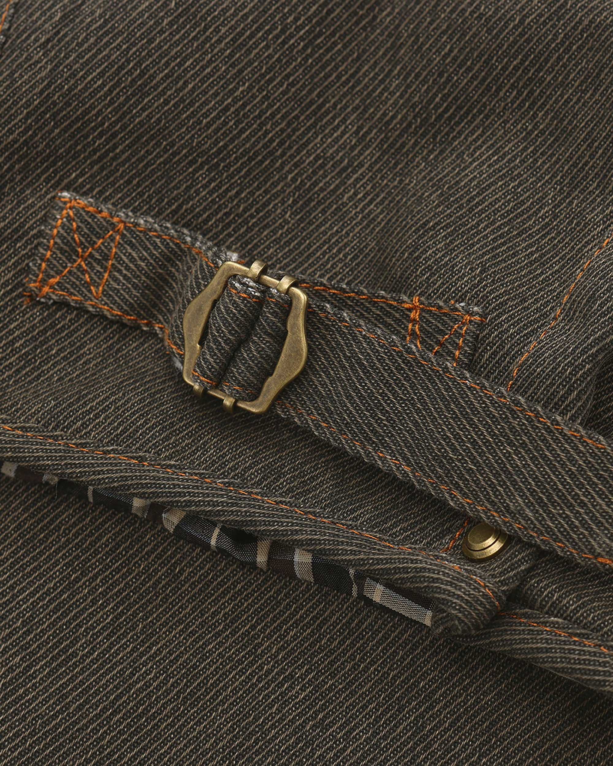 JIUWU PARK Washed Denim Workwear Bucket Hat