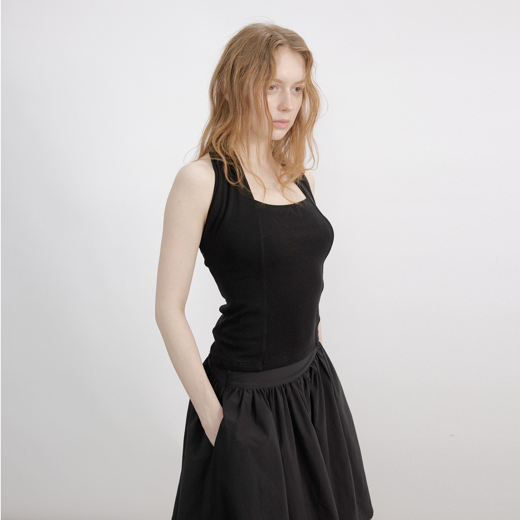 VERSION9 Modern Square-Neck Halter Top